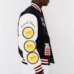 Arthur Ashe X UNINTERRUPTED Varsity Jacket 34 Arthur Ashe X UNINTERRUPTED Varsity Jacket -Rowingblazersus Shop 000059090012