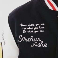 Arthur Ashe X UNINTERRUPTED Varsity Jacket 36 Arthur Ashe X UNINTERRUPTED Varsity Jacket -Rowingblazersus Shop 000059090031
