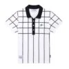 Arthur Ashe 1975 Women's Tennis Polo -Rowingblazersus Shop 08 AUG ARTHUR ASHE W POLO WHITE STRIPE FRONT