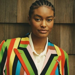 Women's Croquet Stripe Double-Breasted Diana Blazer 19 Women's Croquet Stripe Double-Breasted Diana Blazer -Rowingblazersus Shop 1 8