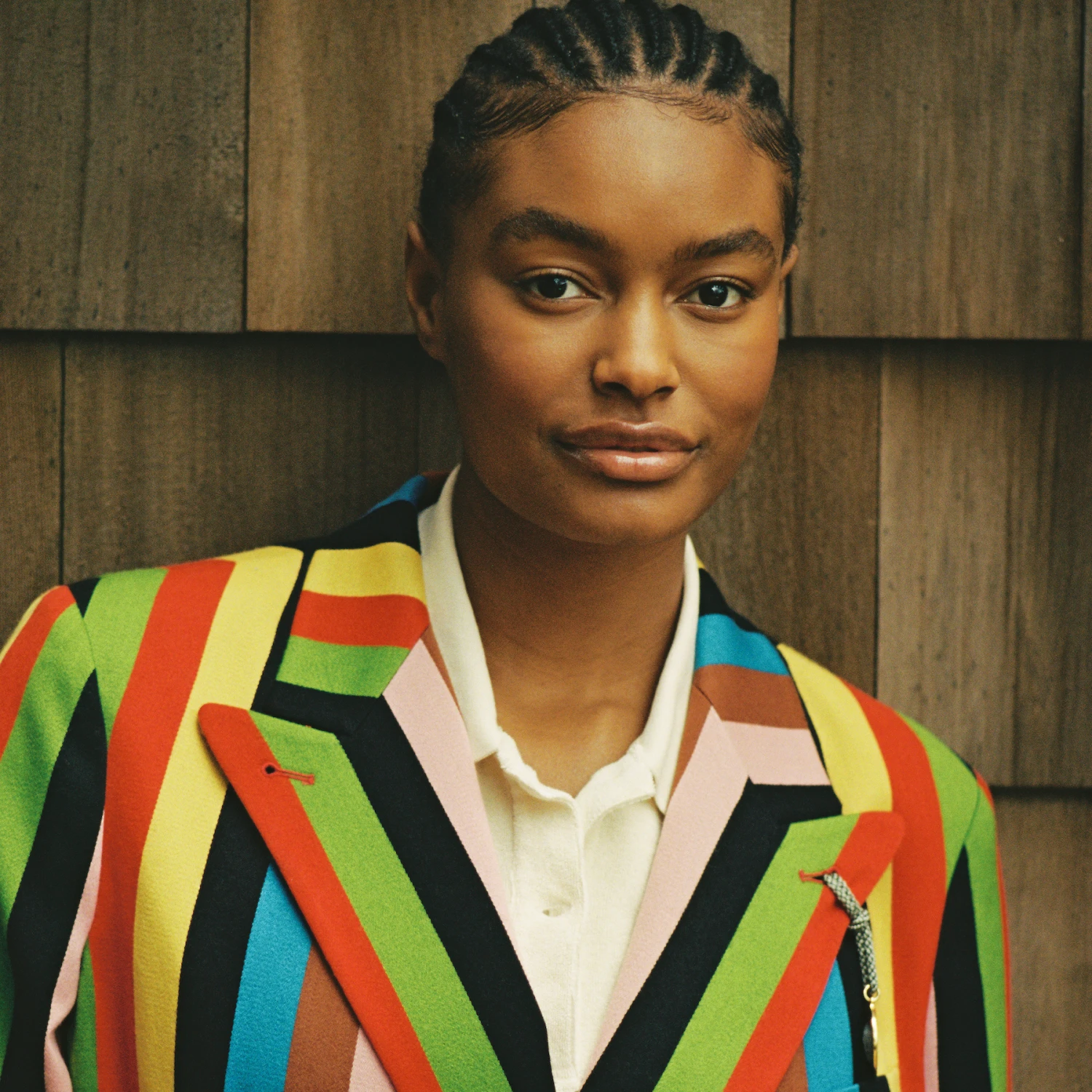 Women's Croquet Stripe Double-Breasted Diana Blazer 10 Women's Croquet Stripe Double-Breasted Diana Blazer - Image 8