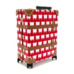 Warm & Wonderful X Globe-Trotter Carry-On -Rowingblazersus Shop 20co STANDING ANGLED BASE