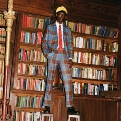 Men's Standard Fit Anderson Tartan Trousers -Rowingblazersus Shop 231108231108190032