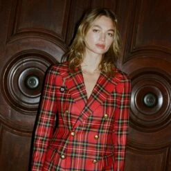 Women's Royal Stewart Tartan Diana Jacket 17 Women's Royal Stewart Tartan Diana Jacket -Rowingblazersus Shop 231108231108200028