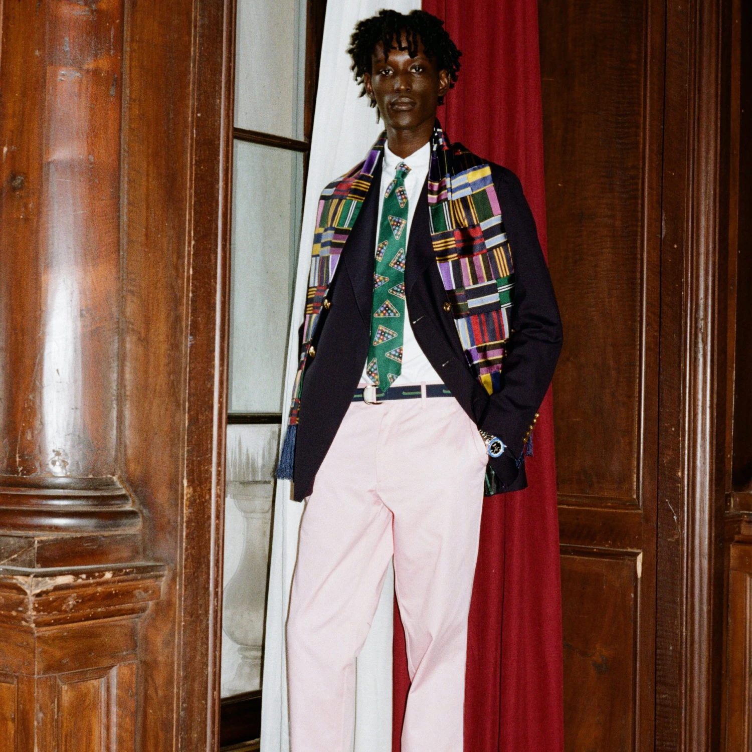 Tie Patchwork Scarf 8 Tie Patchwork Scarf - Image 6