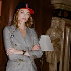 Women's Prince Of Wales Tartan Diana Jacket -Rowingblazersus Shop 231108231108230024