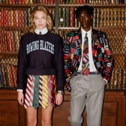 Men's Tie Patchwork Jacket -Rowingblazersus Shop 231108231108250010