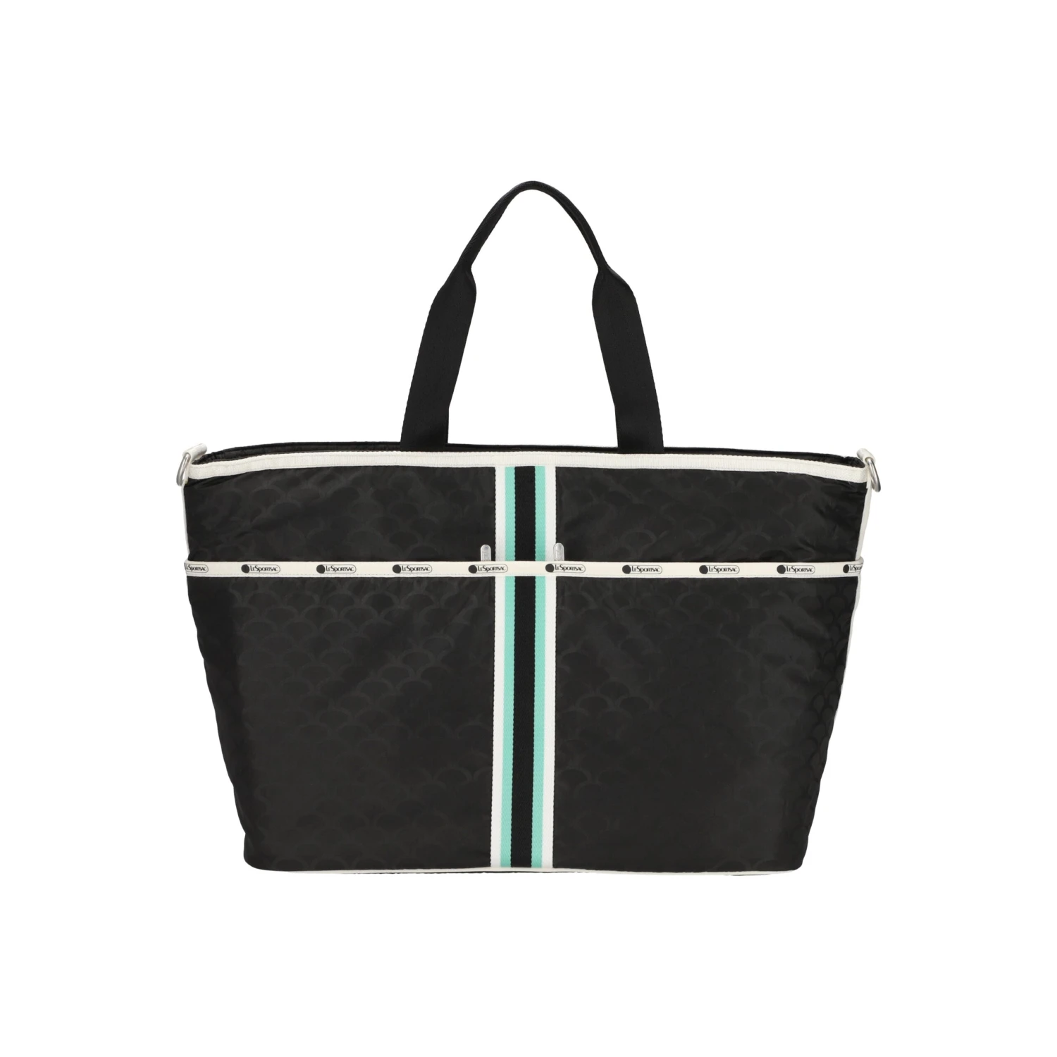 AEC Striped Large Zip Tote 3 AEC Striped Large Zip Tote