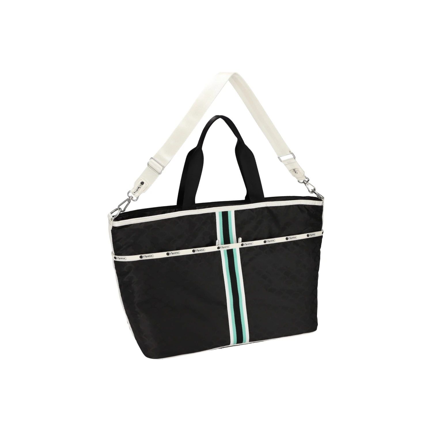 AEC Striped Large Zip Tote 4 AEC Striped Large Zip Tote - Image 2