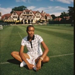 Arthur Ashe 1975 Women's Tennis Polo -Rowingblazersus Shop 58