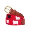 Warm & Wonderful Sheep Belt -Rowingblazersus Shop BELT RED FRONT