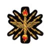 Heraldic Thunderbolt Patch 2 Heraldic Thunderbolt Patch -Rowingblazersus Shop Heraldicthunderbolt