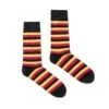 Black, Yellow, And Red Stripe Socks -Rowingblazersus Shop IMG 0831 White