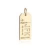 New York JFK Luggage Tag Charm -Rowingblazersus Shop New York JFK gold