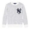 Rowing Blazers X '47 Pinstripe Yankees Sweater -Rowingblazersus Shop RB 47MLB SWEATER NY YANKEE WHITE FRONT