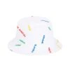 "Cities" Critter-Embroidery Bucket Hat -Rowingblazersus Shop RB HAT BUCKET CITIES WHITE 2