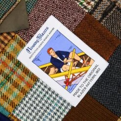 Men's Patchwork Tweed Jacket -Rowingblazersus Shop RB M BLAZER PATCHWORK BROWN D2