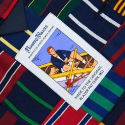 Men's Tie Patchwork Jacket -Rowingblazersus Shop RB M BLAZER PATCHWORK MULTI D1