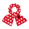 Warm & Wonderful Cotton Sheep Scarf -Rowingblazersus Shop RB SCARF SHEEP RED FRONT