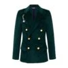 Women's Wide-Wale Corduroy Diana Jacket -Rowingblazersus Shop RB W BLAZER CORDUROY GREEN FRONT