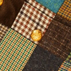 Women's Patchwork Tweed Diana Jacket (PREORDER) -Rowingblazersus Shop RB W BLAZER PATCHWORK BROWN D3