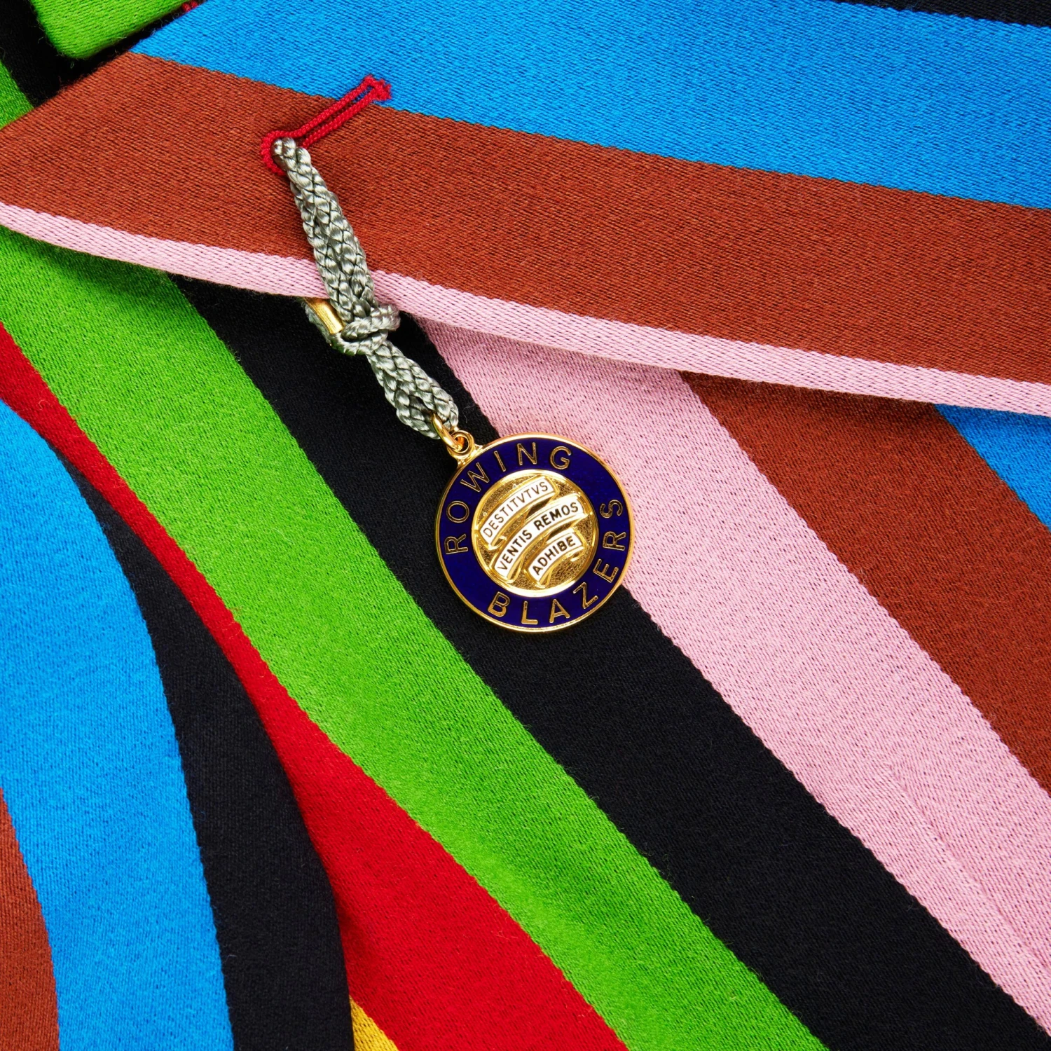 Women's Croquet Stripe Double-Breasted Diana Blazer 4 Women's Croquet Stripe Double-Breasted Diana Blazer - Image 2