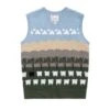 Warm & Wonderful Scenic Sheep Vest -Rowingblazersus Shop RB WW VEST SCENIC MULTI FRONT v6