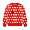 Warm & Wonderful Women's Fitted "Diana Edition" RWS-Certified Wool Sheep Sweater -Rowingblazersus Shop RB WW W SWEATER WOOLSHEEP RED FRONT