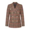 Women's Gun Check Wool Jacket -Rowingblazersus Shop W DBBLAZER GUNCHECK v3