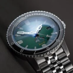 Zodiac X Rowing Blazers For Harry's Bar Super Sea Wolf -Rowingblazersus Shop ZODIAC WATCH GREEN D2
