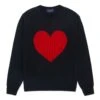 Gyles & George Unisex Heart Sweater -Rowingblazersus Shop color black 1 1a1febb8 cc56 4149 8161 cae167b05351