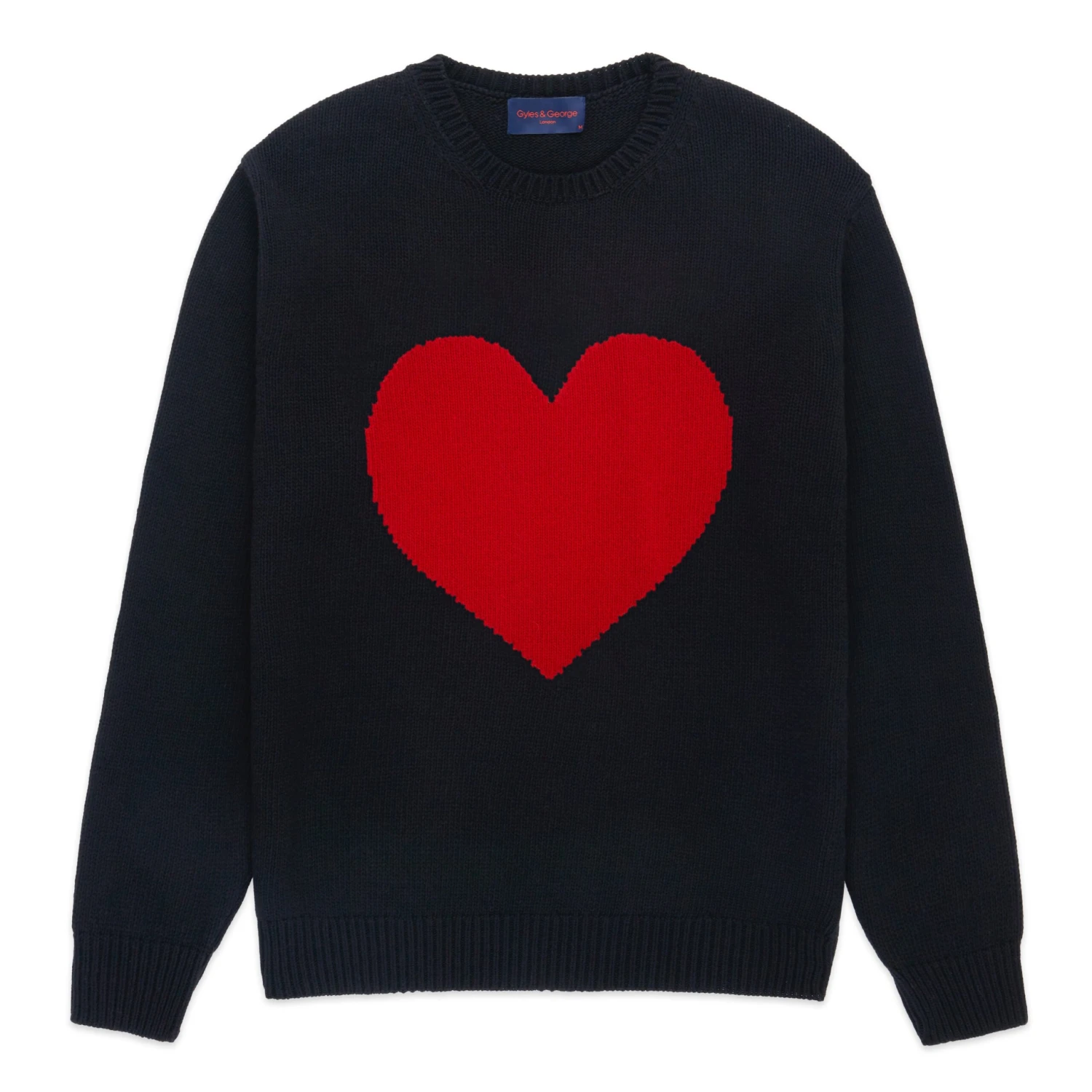 Gyles & George Unisex Heart Sweater 3 Gyles & George Unisex Heart Sweater