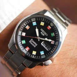 Rowing Blazers X Seiko 5 Sports Watch (Limited Edition 2022) -Rowingblazersus Shop color black 8