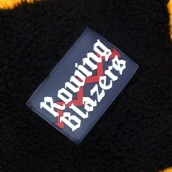 Harlequin Deep-Pile Sherpa "Jockey" Fleece -Rowingblazersus Shop color black yellow 2 56289e6e 94ad 4b9c b6f7 da5cb2a56cf7