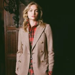 Women's Wool Herringbone Blazer -Rowingblazersus Shop color brown 4 a213c7bd 9039 465e 83d4 6be40771b587