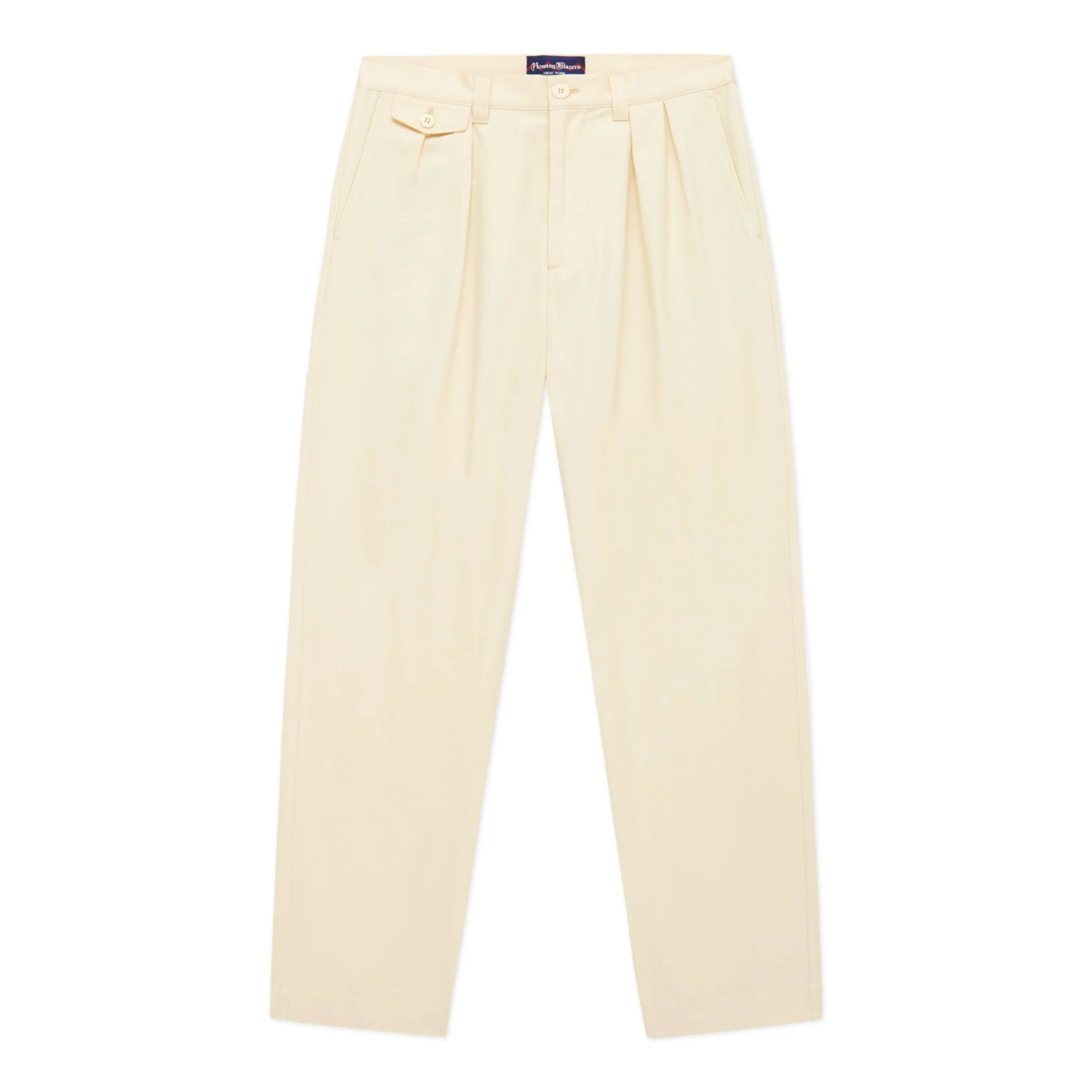 Men's Pleated Relaxed Fit Cotton Twill Trousers 6 Men's Pleated Relaxed Fit Cotton Twill Trousers - Image 4