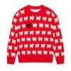 Warm & Wonderful Women's Fitted "Diana Edition" Cotton Sheep Sweater -Rowingblazersus Shop color diana red 1 015e300e 6064 4fbb 907d 474e0c529291