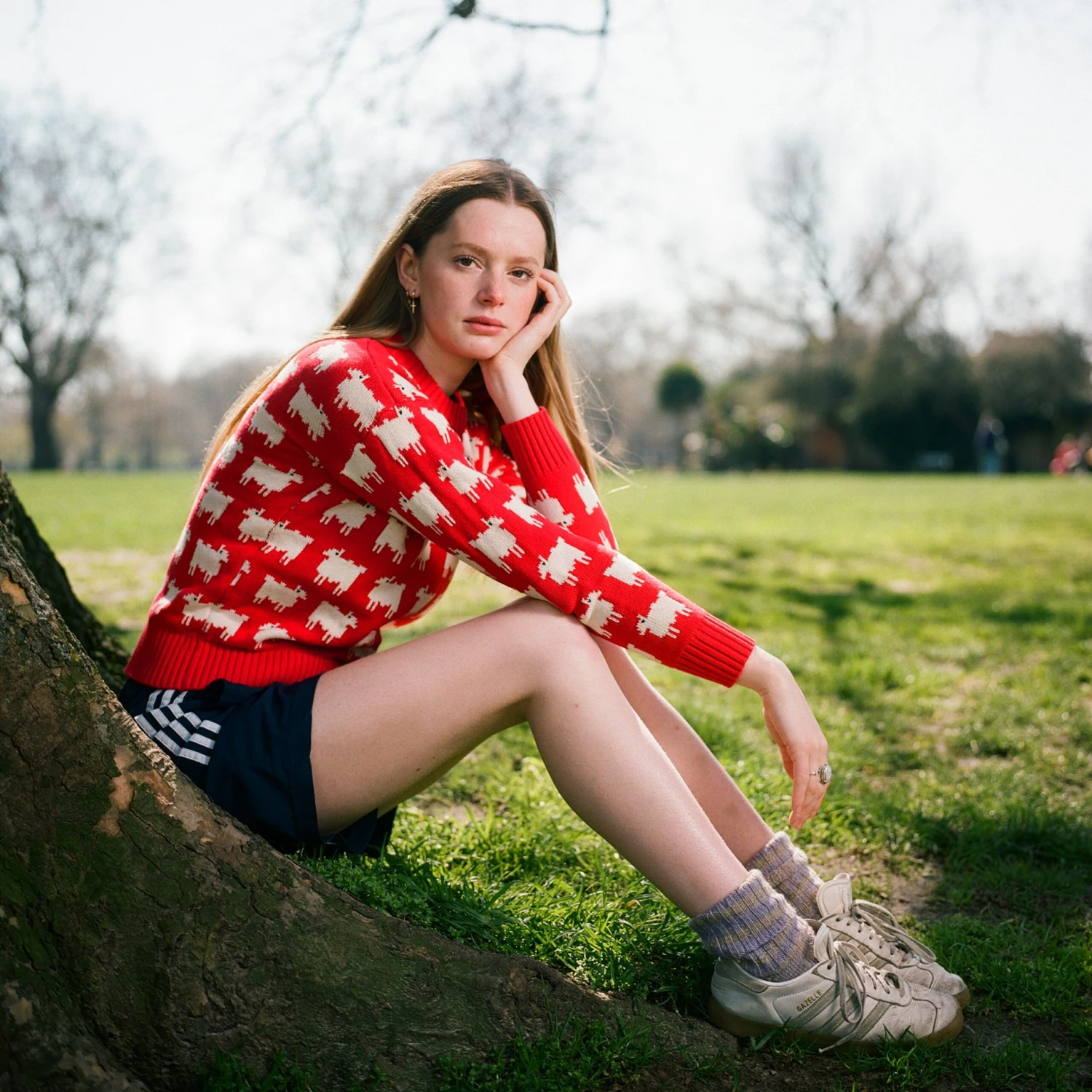 Warm & Wonderful Women's Fitted "Diana Edition" Cotton Sheep Sweater 10 Warm & Wonderful Women's Fitted "Diana Edition" Cotton Sheep Sweater - Image 8