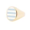 Jessica Biales Light Blue And White Collegiate Signet Ring -Rowingblazersus Shop color gold 1 047f5881 833f 42d2 94ff 7fd39f393468