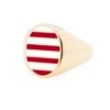 Jessica Biales Red And White Collegiate Signet Ring 2 Jessica Biales Red And White Collegiate Signet Ring -Rowingblazersus Shop color gold 1 45eda140 40aa 4b50 9515 ac13000e80b9