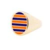 Jessica Biales Orange And Navy Collegiate Signet Ring 1 Jessica Biales Orange And Navy Collegiate Signet Ring -Rowingblazersus Shop color gold 1 630dd971 eeec 4398 8dcd f5d558a9f8f4