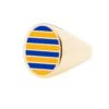 Jessica Biales Gold And Blue Collegiate Signet Ring -Rowingblazersus Shop color gold 1 c20af1de 2e97 4bdc a858 e7513158dad9