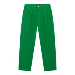 Men's Pleated Relaxed Fit Cotton Twill Trousers 28 Men's Pleated Relaxed Fit Cotton Twill Trousers -Rowingblazersus Shop color green 1 682b7c8a 36e9 4779 a311 b2677da4b299