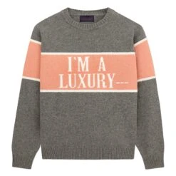 Gyles & George Men's "I'm A Luxury" Sweater 31 Gyles & George Men's "I'm A Luxury" Sweater -Rowingblazersus Shop color grey 1 ba2872ed 11c5 47ae ba7f acd91eb0b4cd