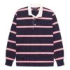 Hockney Stripe #2 Rugby -Rowingblazersus Shop color navy pink 1