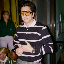 Hockney Stripe #2 Rugby -Rowingblazersus Shop color navy pink 4