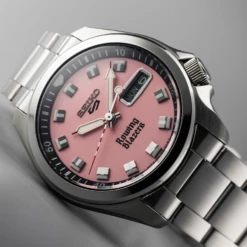 Rowing Blazers X Seiko 5 Sports Watch (Limited Edition 2023) -Rowingblazersus Shop color pink 16