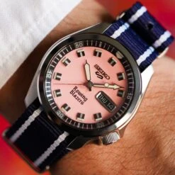 Rowing Blazers X Seiko 5 Sports Watch (Limited Edition 2023) -Rowingblazersus Shop color pink 8 31003cfd 97c1 40c8 9372 f12286021a69