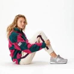 Harlequin Deep-Pile Sherpa "Jockey" Fleece -Rowingblazersus Shop color pink green 6 f3af1701 f4fa 4bb6 bfc1 b8746b150e97