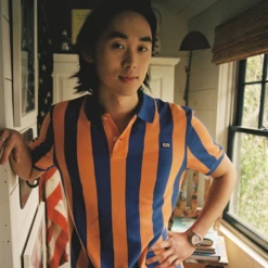 Yarn-Dye 1992 Games Polo 24 Yarn-Dye 1992 Games Polo -Rowingblazersus Shop color purple orange 3